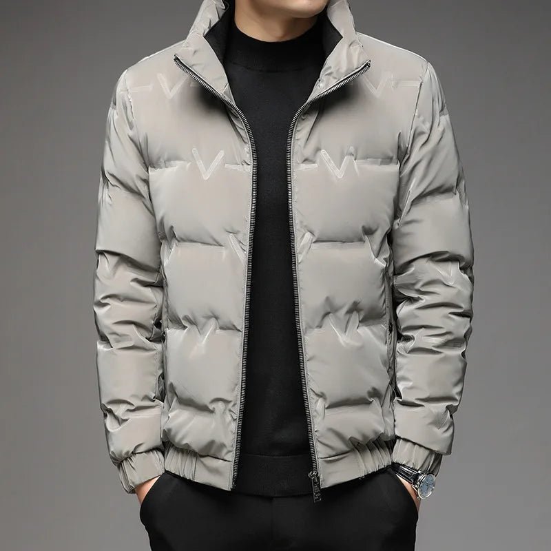 Elysian Men's Puffer Jacket | Lightweight Technical Fabric, Elegant Design 0