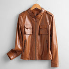 EVANA™ LEATHER COAT (Black XS) - | Zavonix