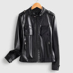 EVANA™ LEATHER COAT (Black XS) - | Zavonix
