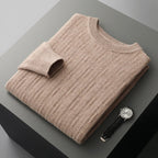 Elrien — Cashmere Merino Wool Sweater with Mock Neck (Camel S) - | Zavonix
