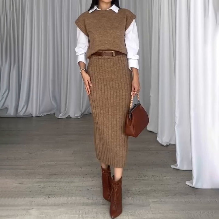 Ember Ribbed Sweater Skirt Set Product Image 07