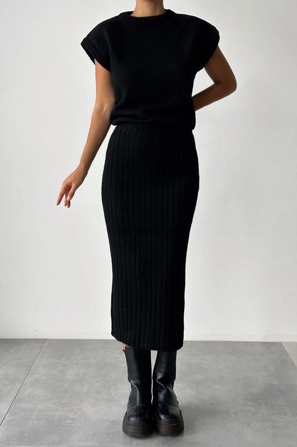 Ember Ribbed Sweater Skirt Set Product Image 10