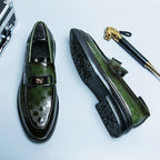 "Emerald Lion" Slip - On Loafer (Brown 6) - | Zavonix