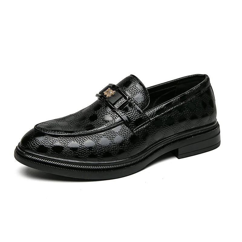 "Emerald Lion" Slip - On Loafer (Brown 6) - | Zavonix