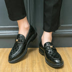 "Emerald Lion" Slip - On Loafer (Brown 6) - | Zavonix