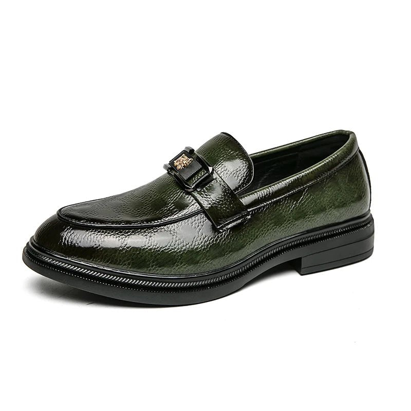 "Emerald Lion" Slip - On Loafer (Brown 6) - | Zavonix
