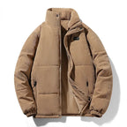 Emerin Velveteen Quilted Jacket (Brown S) - | Zavonix