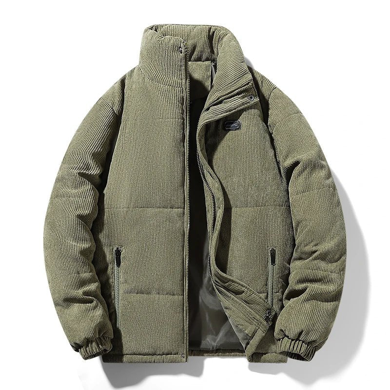 Emerin Velveteen Quilted Jacket (Green S) - | Zavonix
