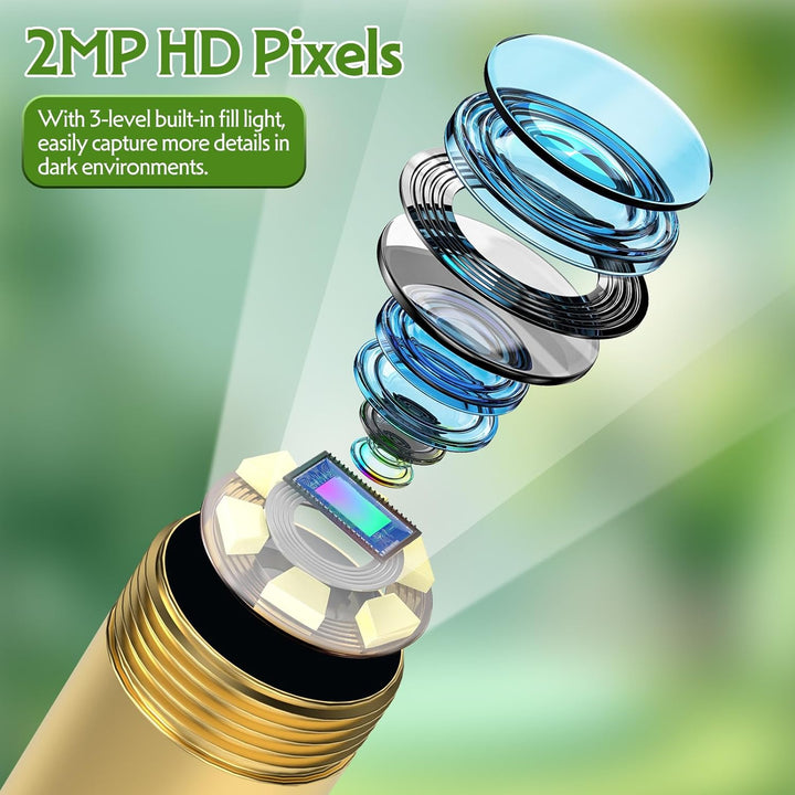 Exploded lens illustration highlighting the endoscope&