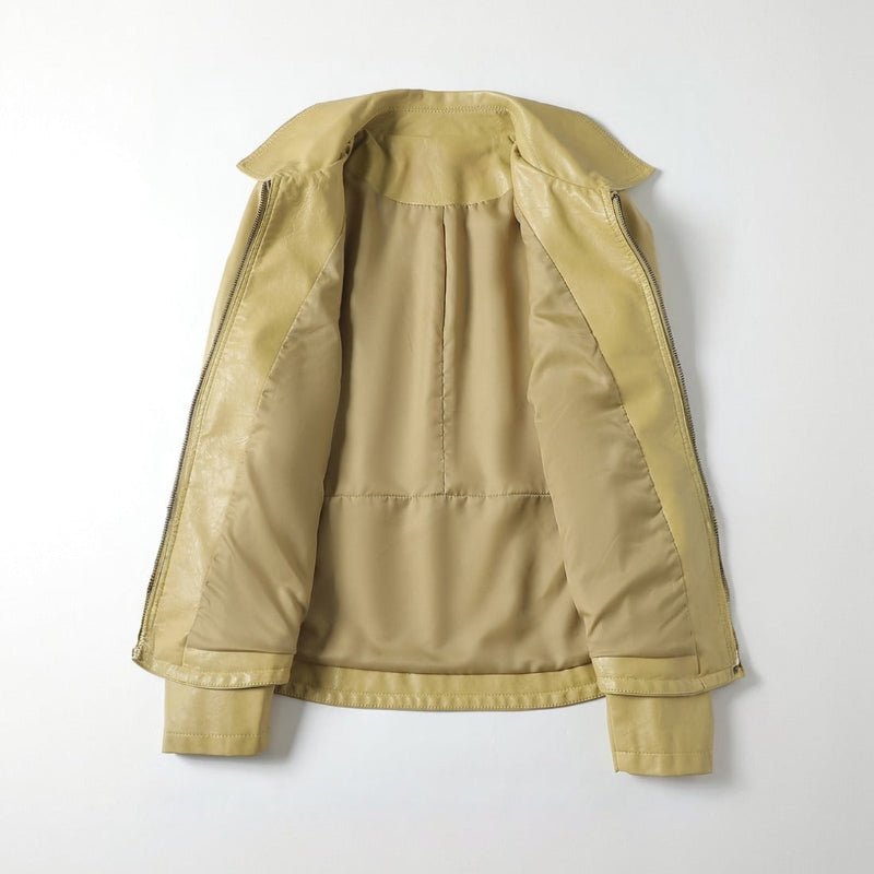 ENRICA™ SHEEP LEATHER JACKET (Black XS) - | Zavonix