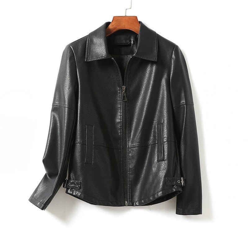 ENRICA™ SHEEP LEATHER JACKET (Black XS) - | Zavonix