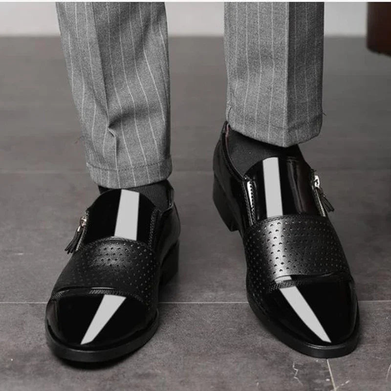 Enrico Bellini Signature Oxford Shoes (Black 6) - | Zavonix