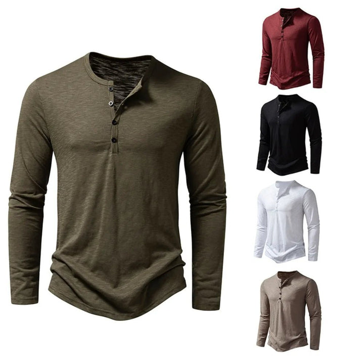 Enzo Cotton Henley product image 15