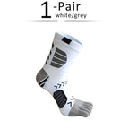 Ergonomic Cotton Blend Toe Socks — Breathable Support for All - Day Comfort (black ) - | Zavonix