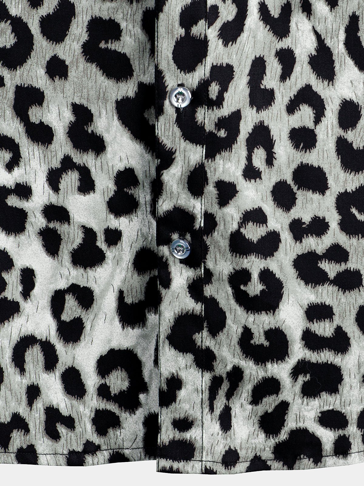 Eryndale — Men’s Cotton Stretch Shirt with Leopard Print Design (S ) - short | Zavonix