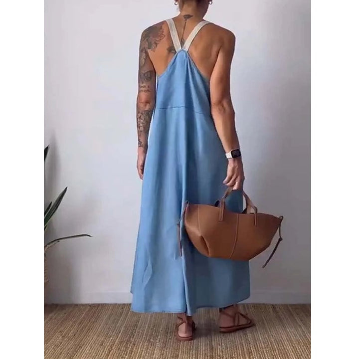 Essara Cotton Linen Sling Dress Product Image 09