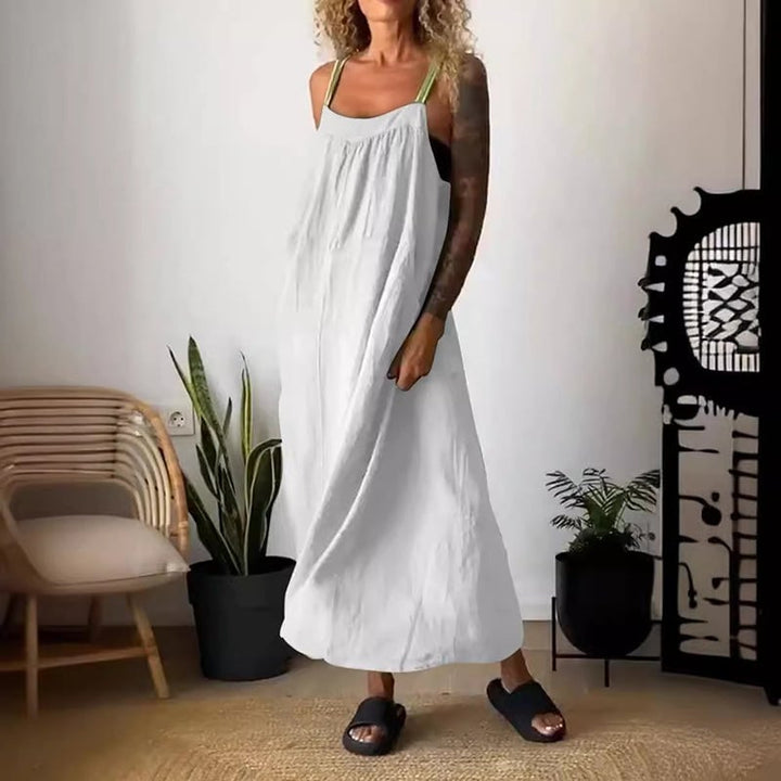 Essara Cotton Linen Sling Dress Product Image 11