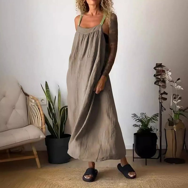 Essara Cotton Linen Sling Dress Product Image 12