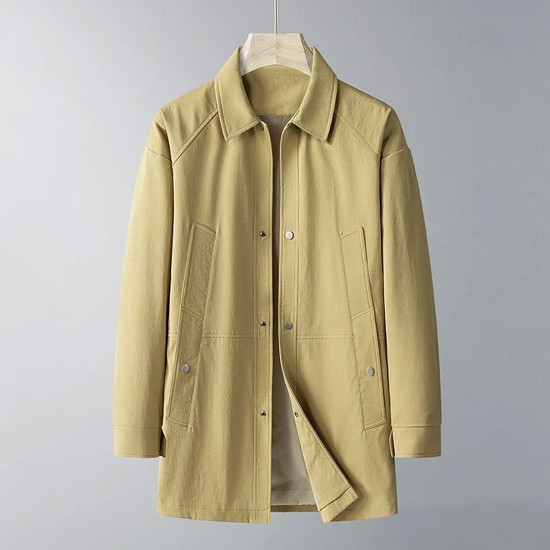"Essence" Trench Coat (Yellow S) - Trench coat | Zavonix