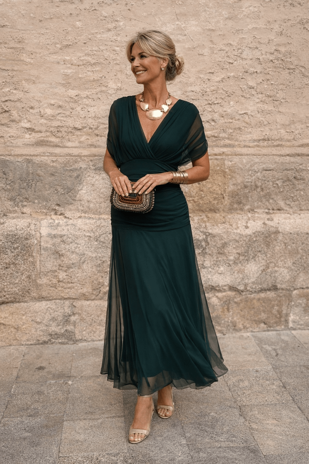 Evangeline Draped Maxi Dress product image 1