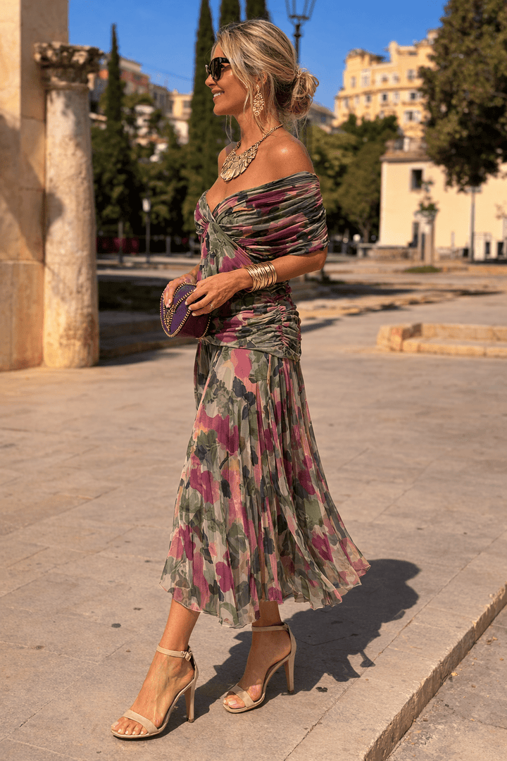 Evangeline Draped Maxi Dress product image 5