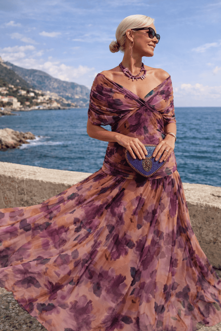 Evangeline Draped Maxi Dress product image 8