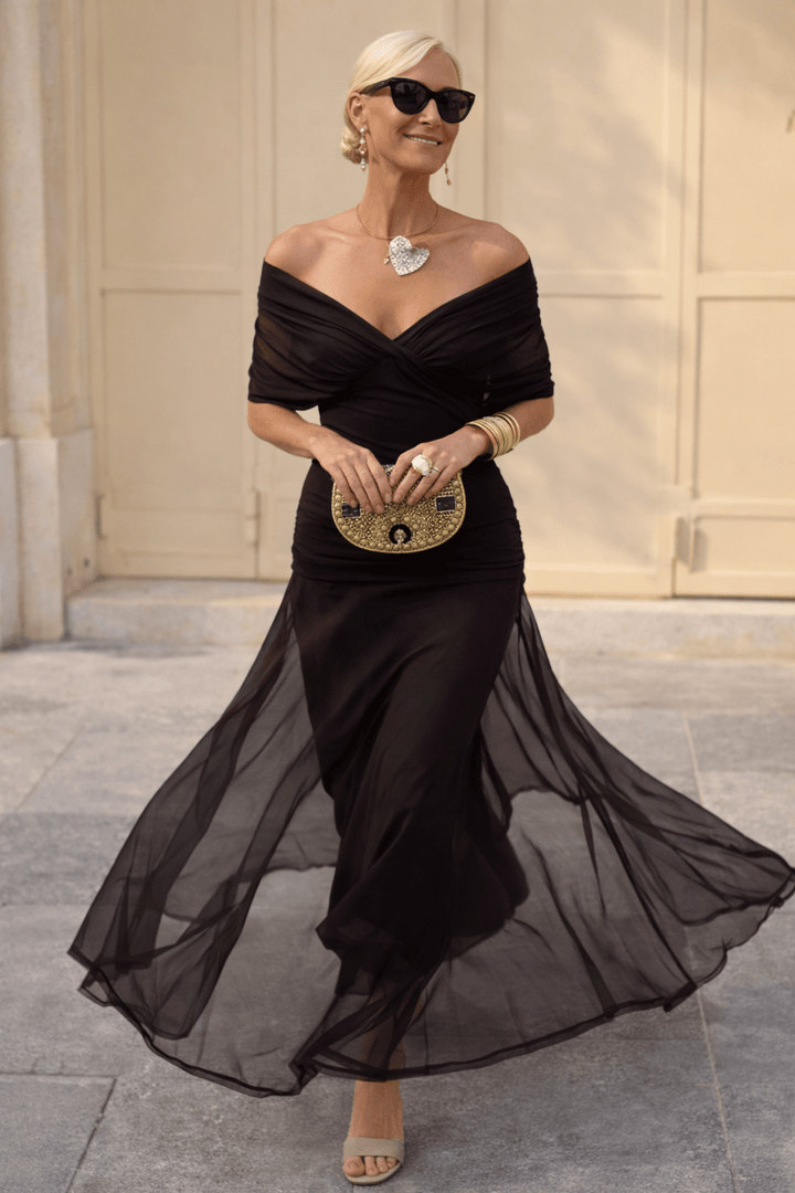 Evangeline Draped Maxi Dress product image 10
