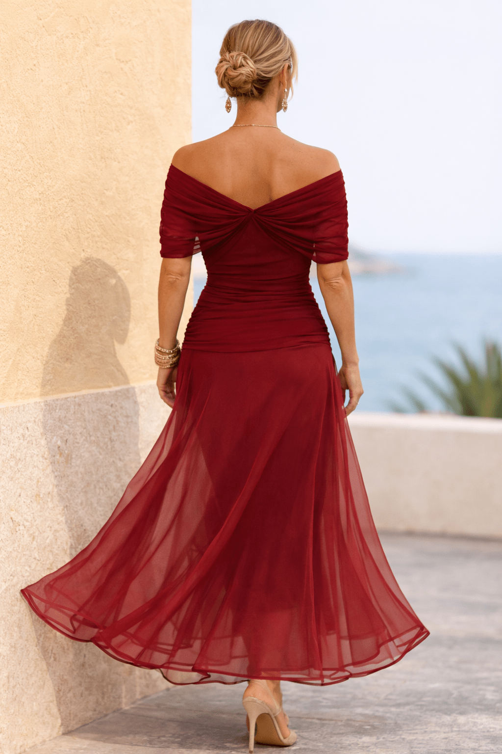 Evangeline Draped Maxi Dress product image 15