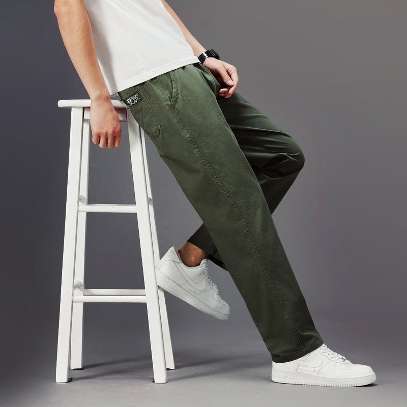 Effortlessly Elegant Casual Pants (Green S) - Pants | Zavonix