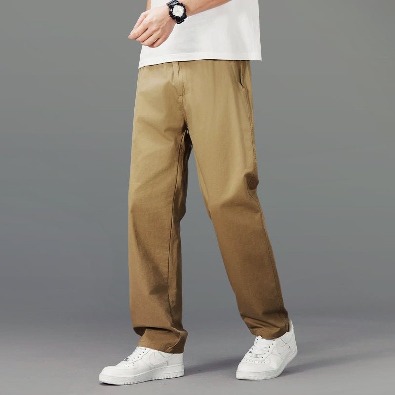 Effortlessly Elegant Casual Pants (Khaki S) - Pants | Zavonix