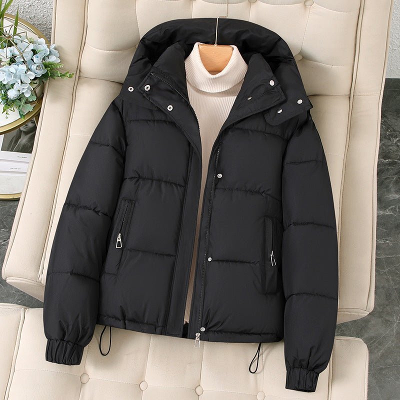 Evelyn Women's Puffer Jacket | Quilted Warmth, Detachable Hood 4