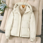 Evelyn Women's Puffer Jacket | Quilted Warmth, Detachable Hood 0