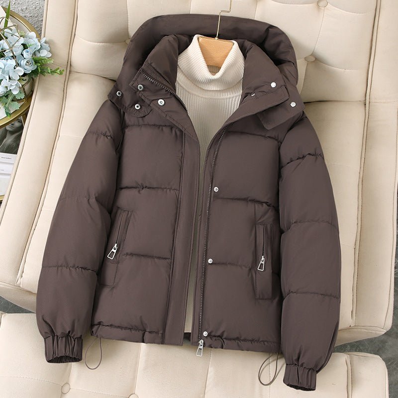 Evelyn Women's Puffer Jacket | Quilted Warmth, Detachable Hood 3
