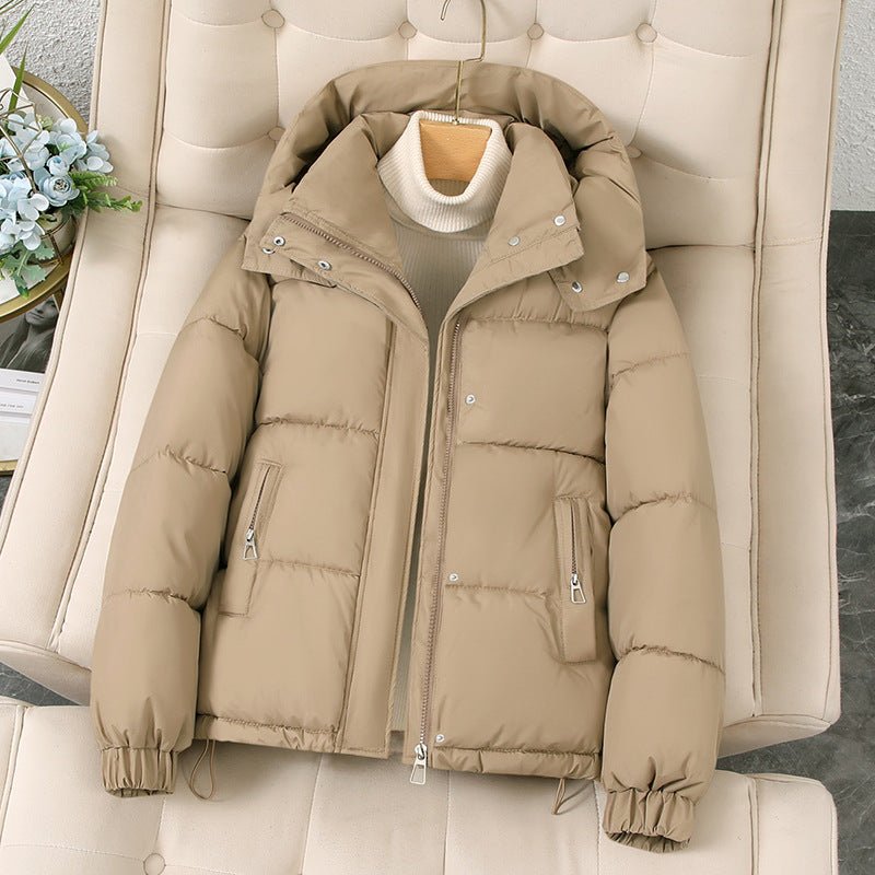 Evelyn Women's Puffer Jacket | Quilted Warmth, Detachable Hood 2