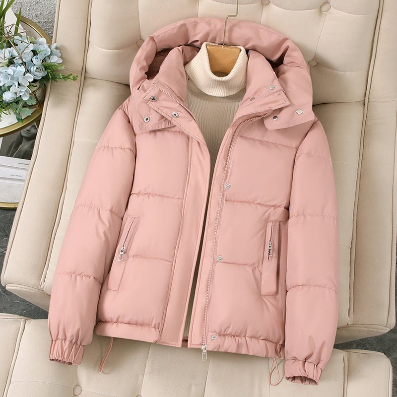 Evelyn Women's Puffer Jacket | Quilted Warmth, Detachable Hood 1