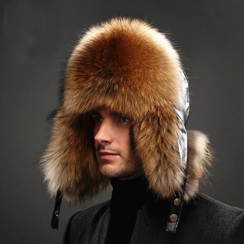 Everest Fur Hat (Beige S) - | Zavonix