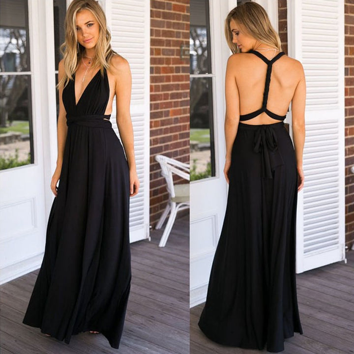 Everline Convertible Maxi Wrap Dress Product Image 01