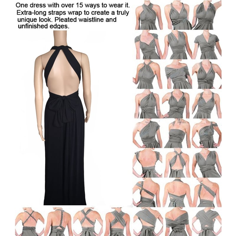 Everline Convertible Maxi Wrap Dress Product Image 05