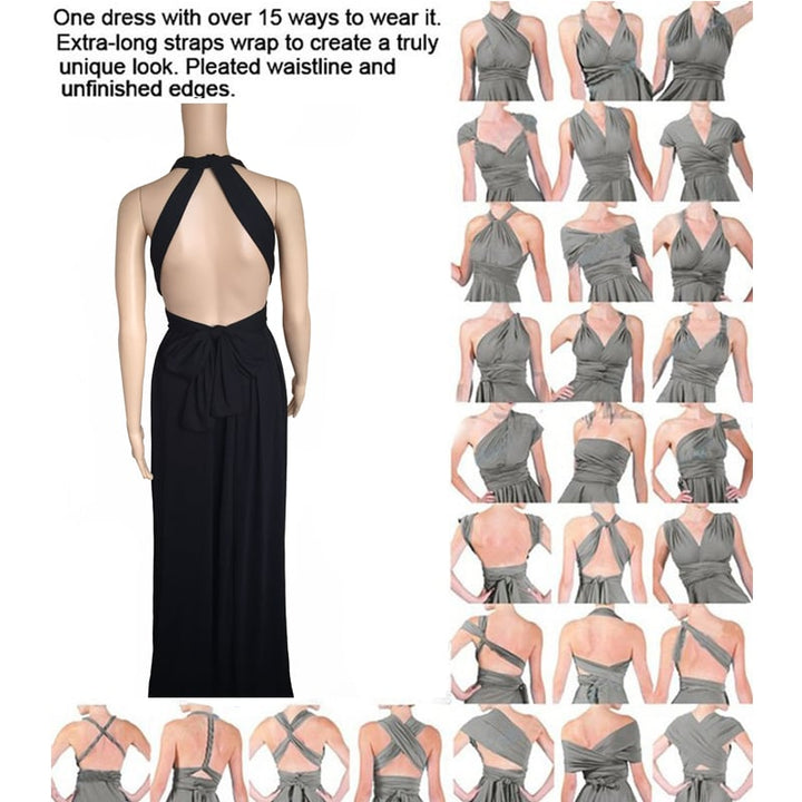 Everline Convertible Maxi Wrap Dress Product Image 05