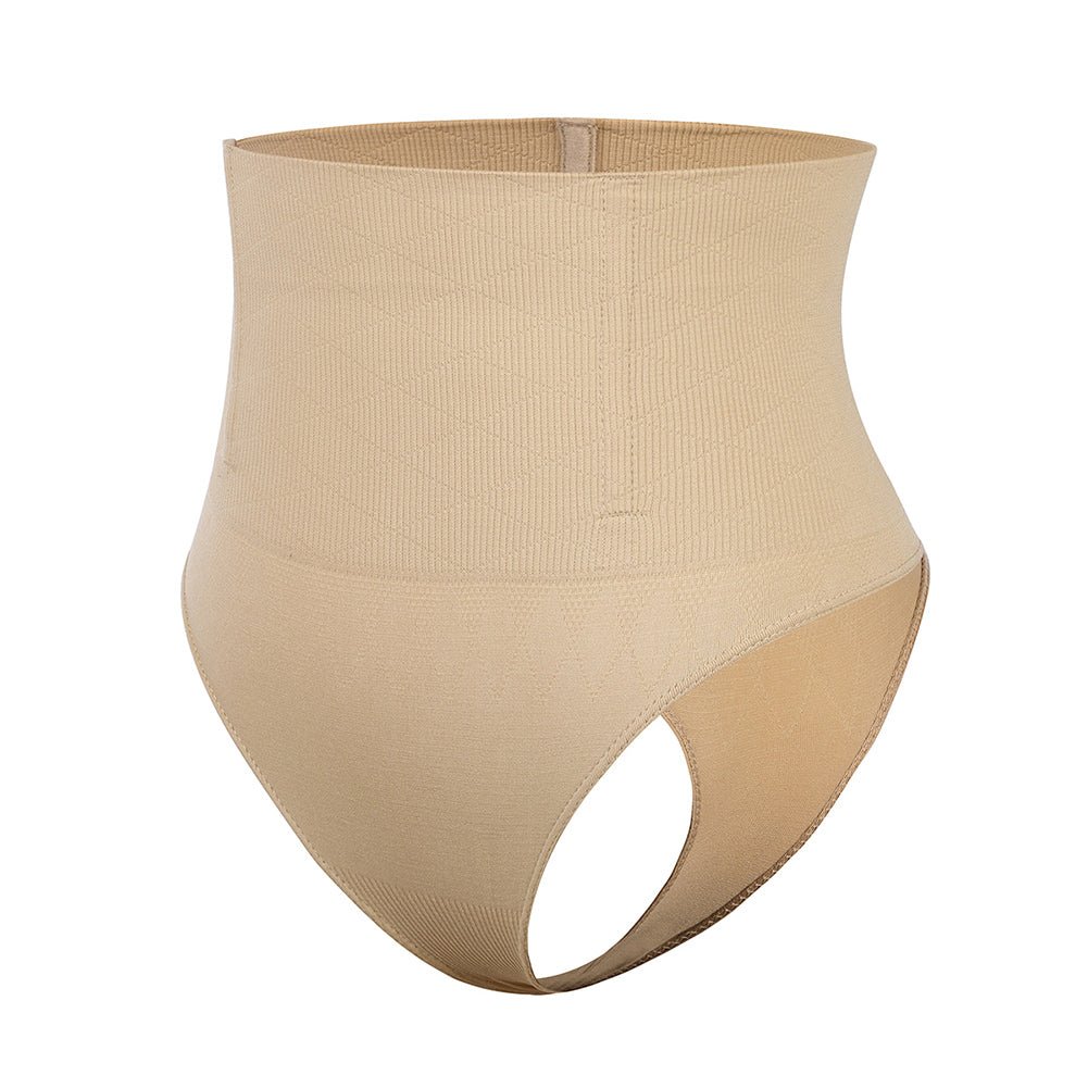 Every - Day Tummy Control Thong (Buy 1 Get 1 FREE) (2ps Beige (Buy 1 Get 1) S (40kg - 50kg/UK6 - 8)) - | Zavonix