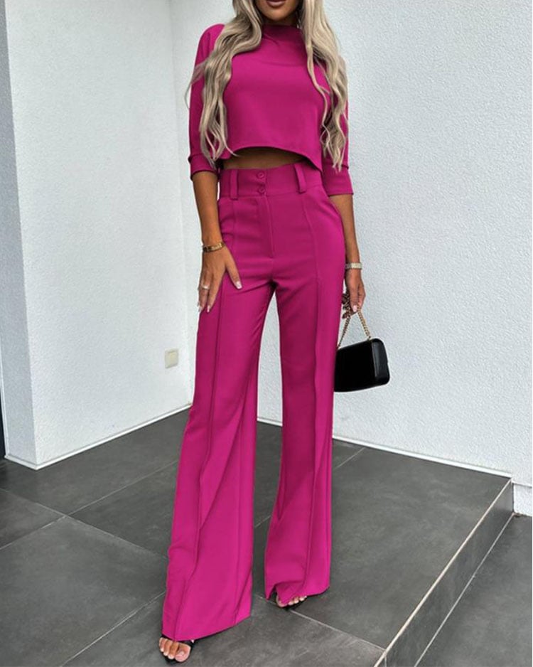 Everyday Tailored Pantsuit High Waisted Set Product Image 04
