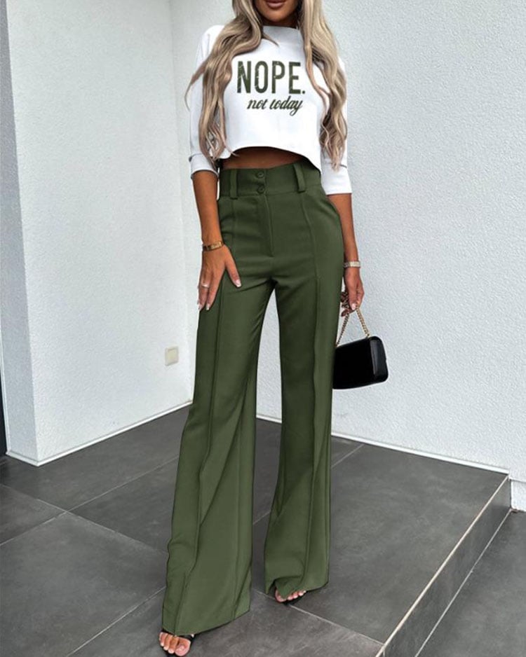 Everyday Tailored Pantsuit High Waisted Set Product Image 07