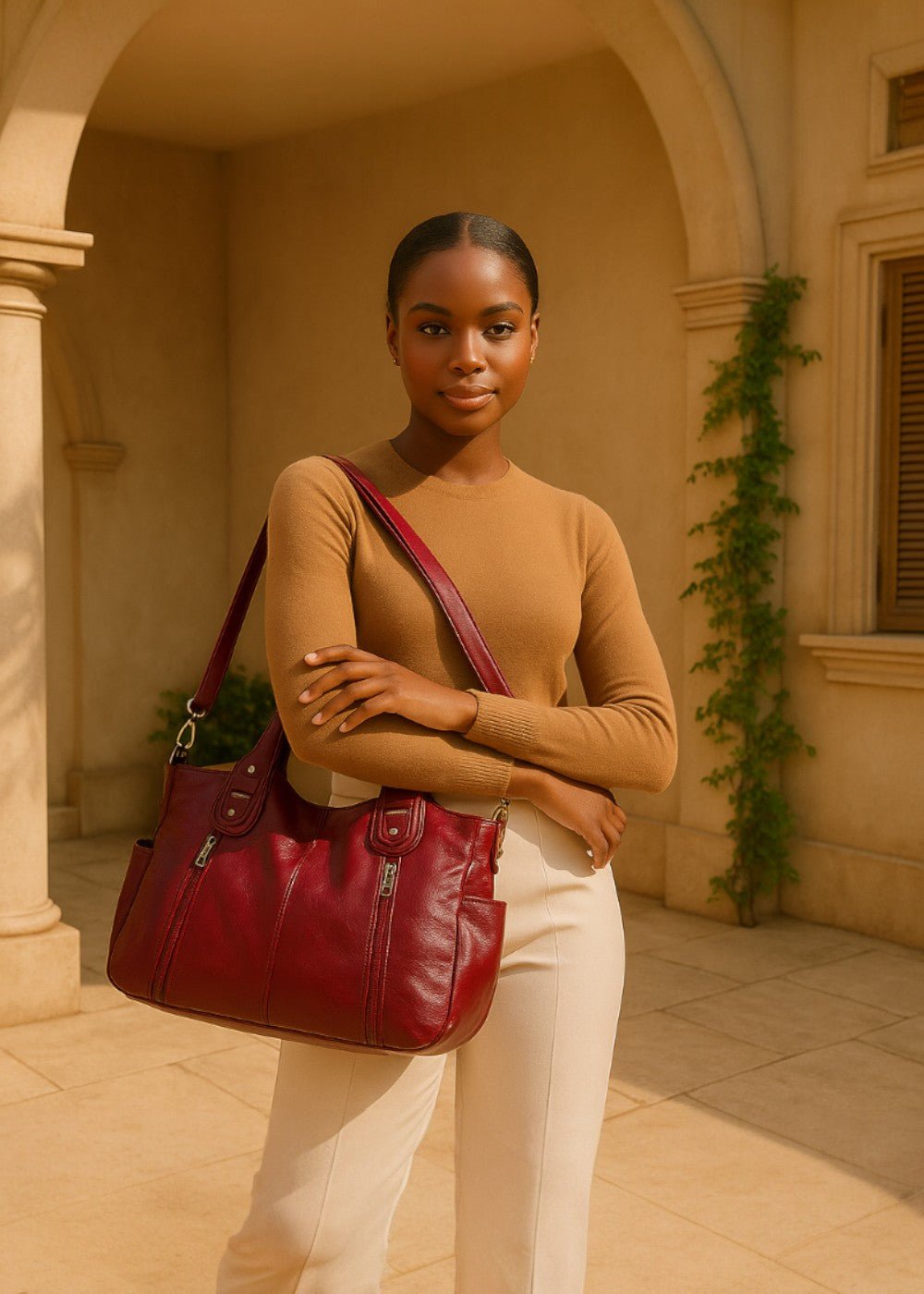 EveryRoom™ — Carry Confidence and Style Wherever You Go (Burgundy ) - | Zavonix