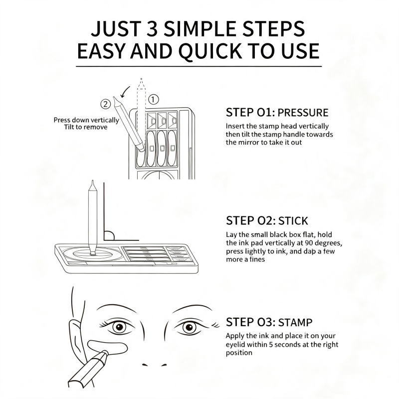 Eye Makeup Stamp Kit Lash Wing Product Image 09