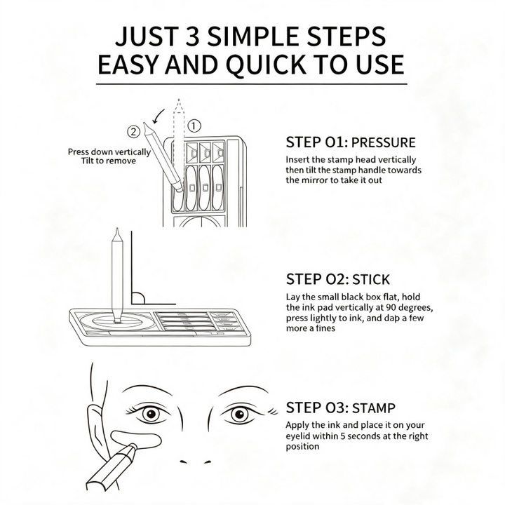 Eye Makeup Stamp Kit Lash Wing Product Image 09