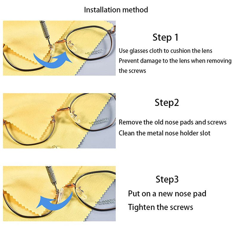 Eyeglass Repair Kit Silicone Nose Pads Product Image 08
