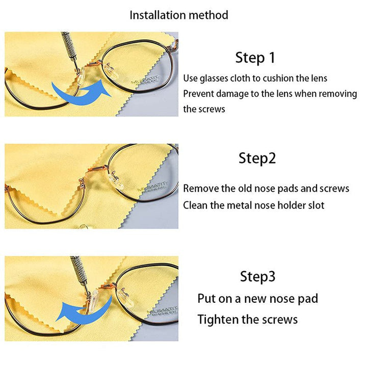 Eyeglass Repair Kit Silicone Nose Pads Product Image 08