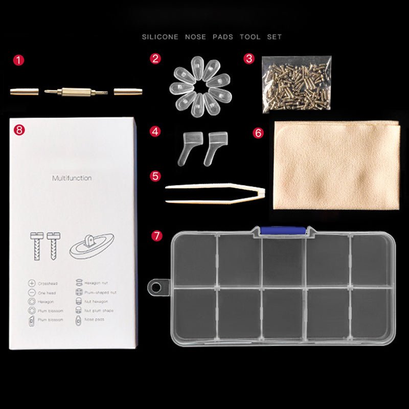 Eyeglass Repair Kit Silicone Nose Pads Product Image 09