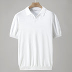Summaro — Lightweight Ice Silk Polo Shirt with Structured Lapel