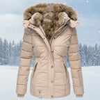 Liora Winter Parka — Women’s Insulated Quilted Jacket with Faux Fur Hood